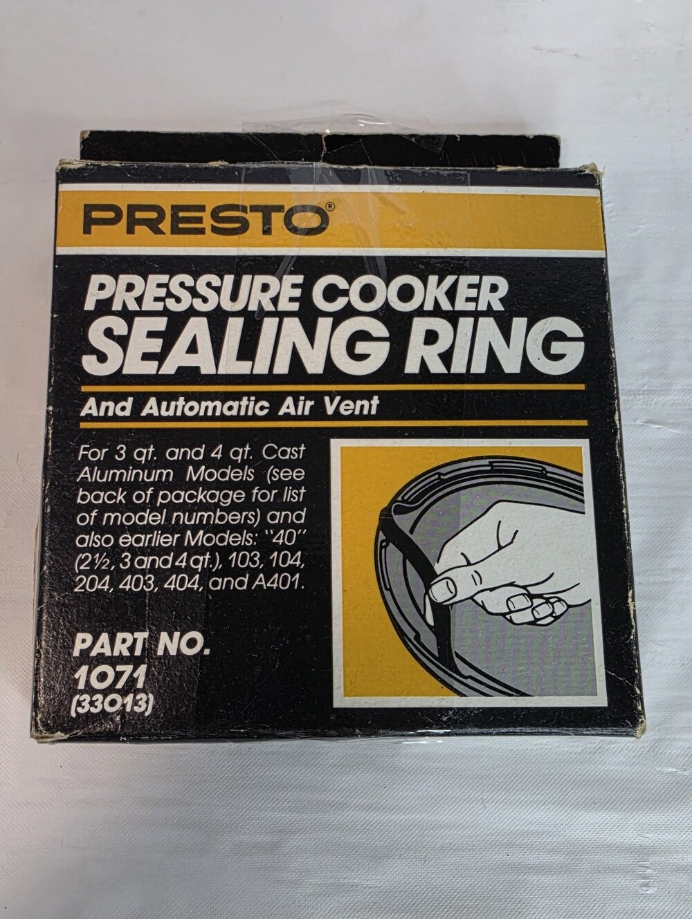VTG (1983) Original Presto Pressure Cooker Sealing Ring (Part #1071) 33013.